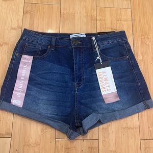 High Rise Jean Shorts